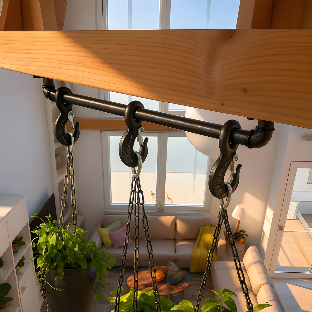 וו פלדה מסיבי שחור - הדמיה