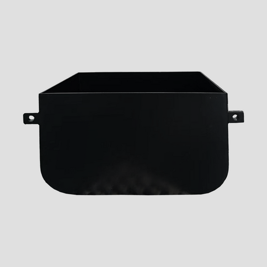 אדנית ברזל שחורה צמודת קיר