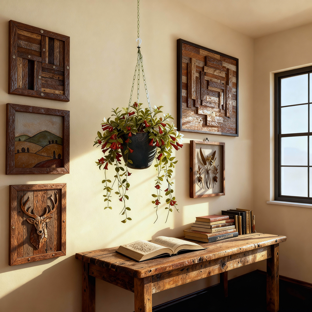 עציץ  פלסטיק שחור נתלה, משולב שרשרת ברזל כסופה - הדמיה